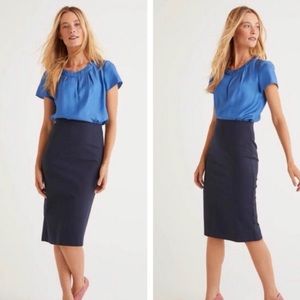 Boden Kensington pencil skirt in navy, size 10R, NWOT